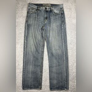 Halifax Jeans Mens 38 x 34 Relaxed Fit Baggy Denim Streetwear Embroidered Casual